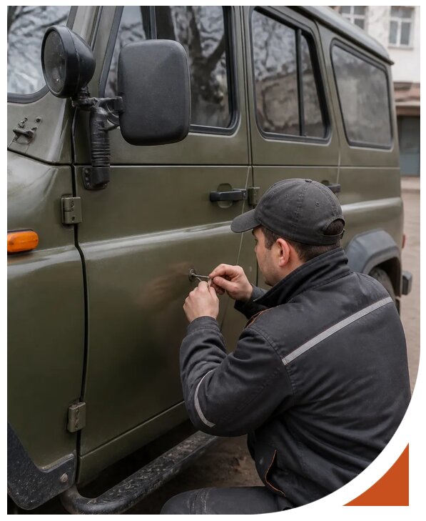 Профессиональное вскрытие автомобиля УАЗ без повреждений в Муре